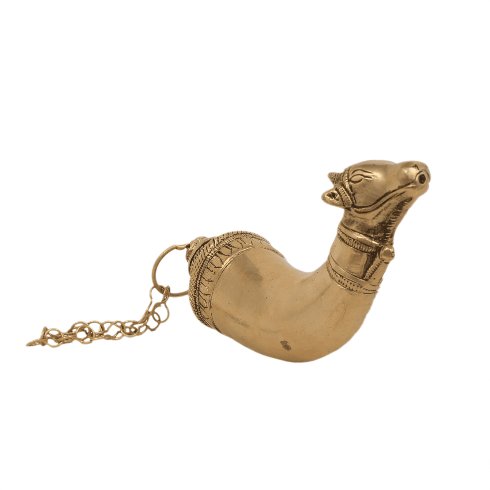 Brass Gomukhi Shringi 12 Inch KBH11472 Brass Gomukhi Shringi 12 Inch KBH11472