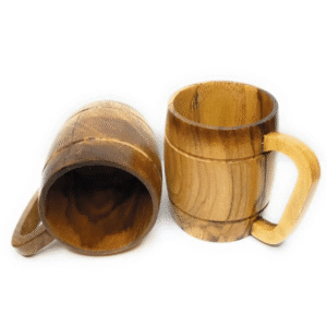 wooden Coffee Mug 4 Inch KBH11678