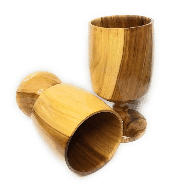 wooden Wine Glass 6 Inch KBH11677