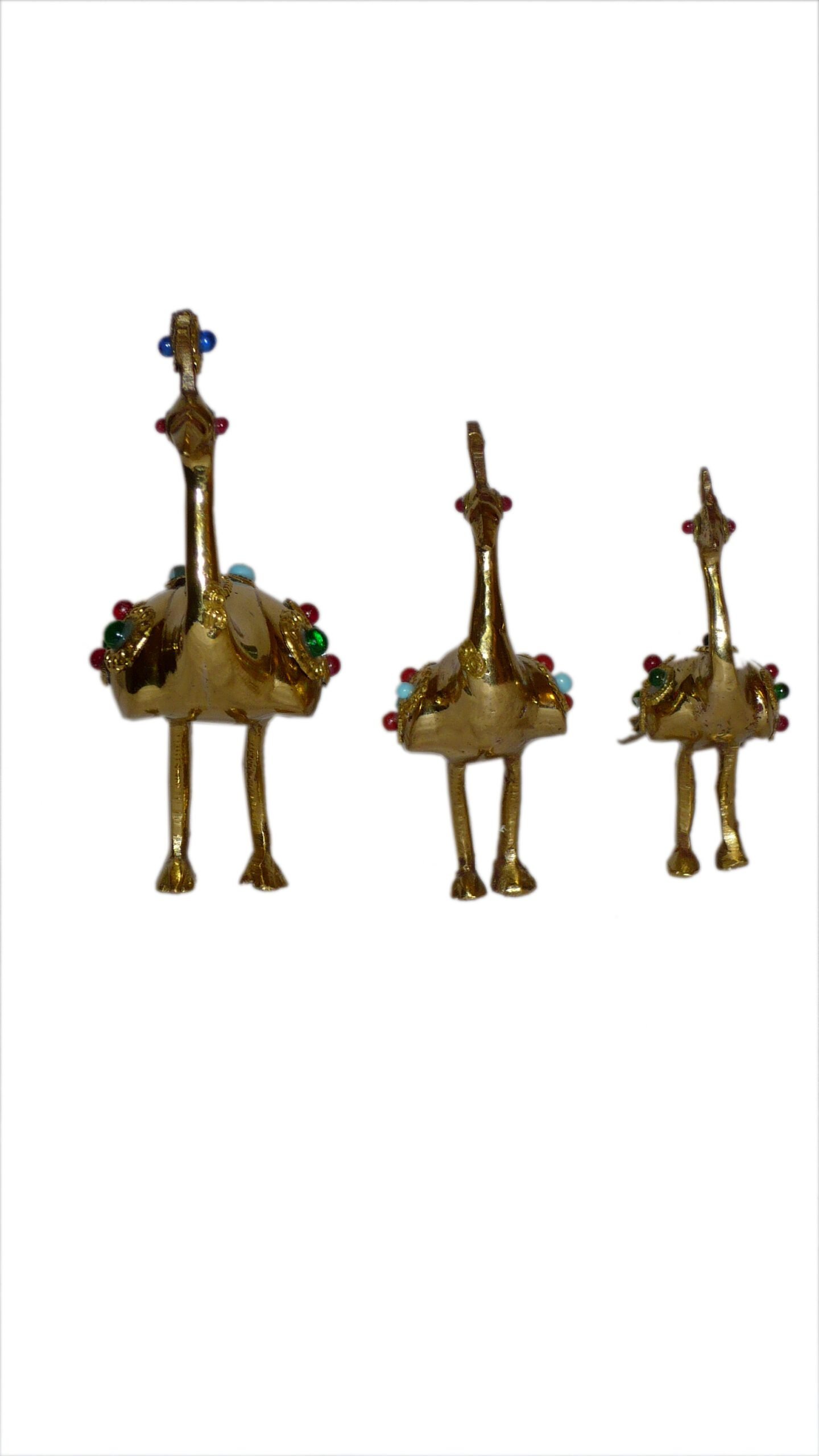 Brass Peacock Pair 3 Set 5 Inch KBH01230 Brass Peacock Pair 3 Set 5 Inch KBH01230