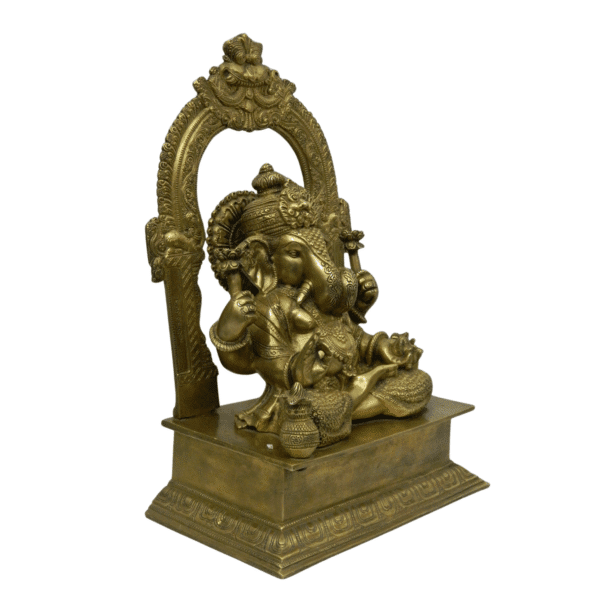 Brass Dagdu Ganesh Kaman 15 Inch KBH03929
