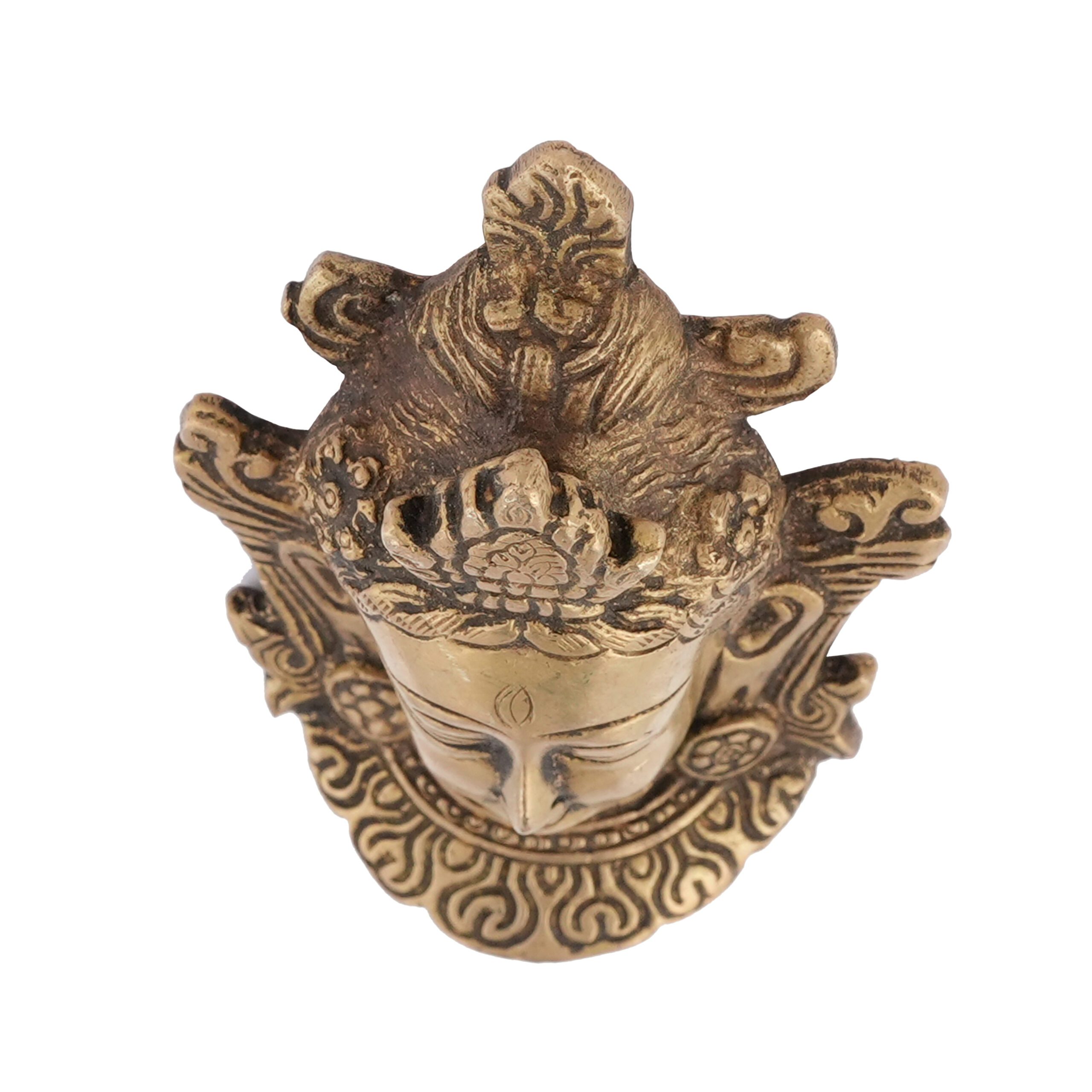 Brass Tara Devi face Wall Hanging 4.2 Inch KBH09632 Brass Tara Devi face Wall Hanging 4.2 Inch KBH09632