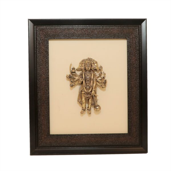 Brass Hanuman Frame 9.3 Inch KBH10697