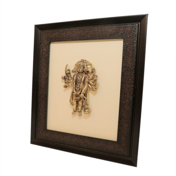 Brass Hanuman Frame 9.3 Inch KBH10697