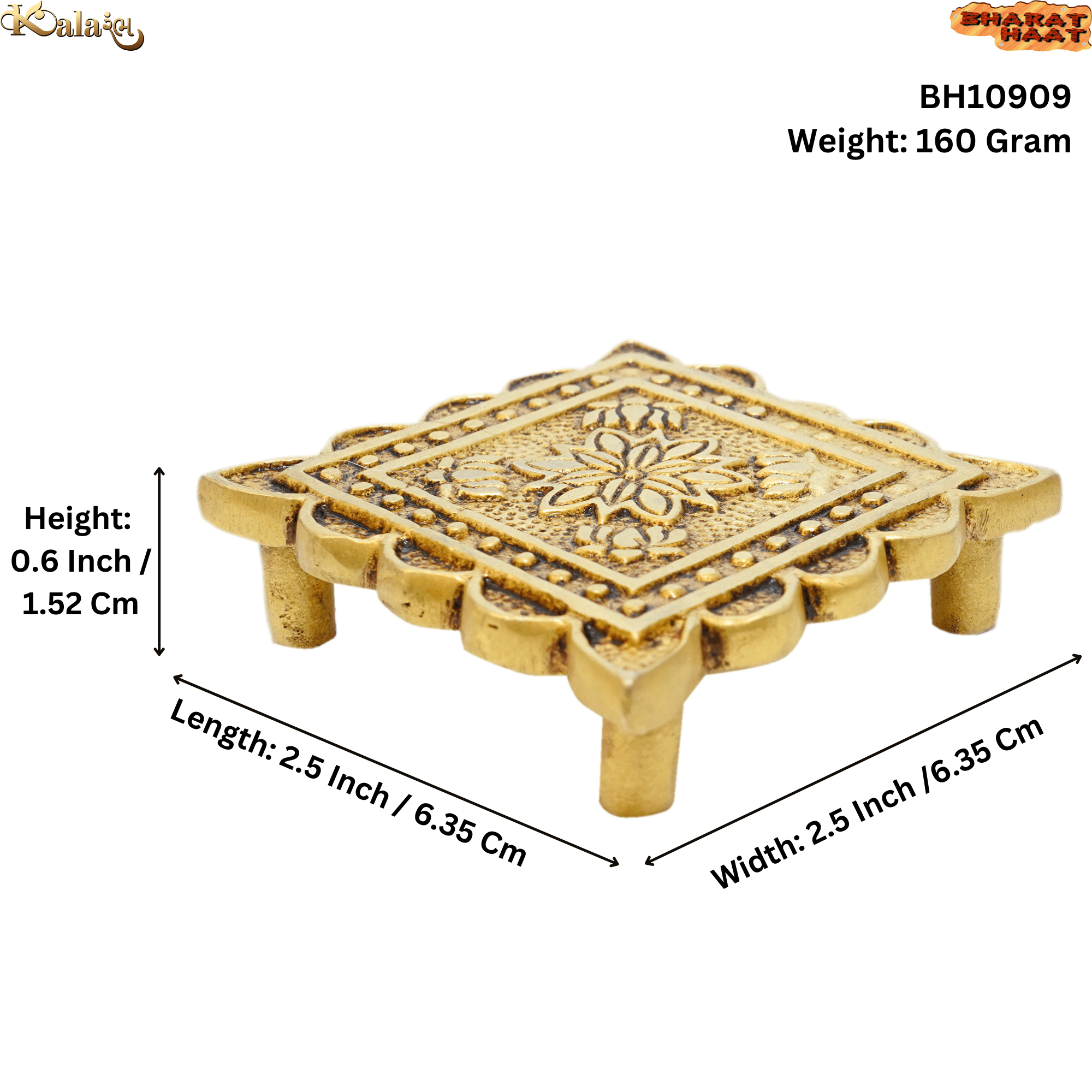 Brass Bajath 0.6 Inch KBH10909 Brass Bajath 0.6 Inch KBH10909