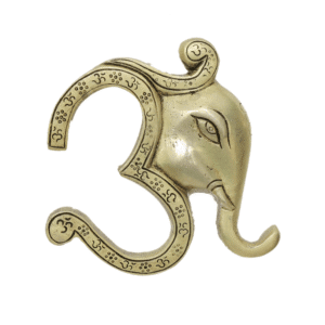 Brass Om Ganesha Hanging 5 Inch KBH11539