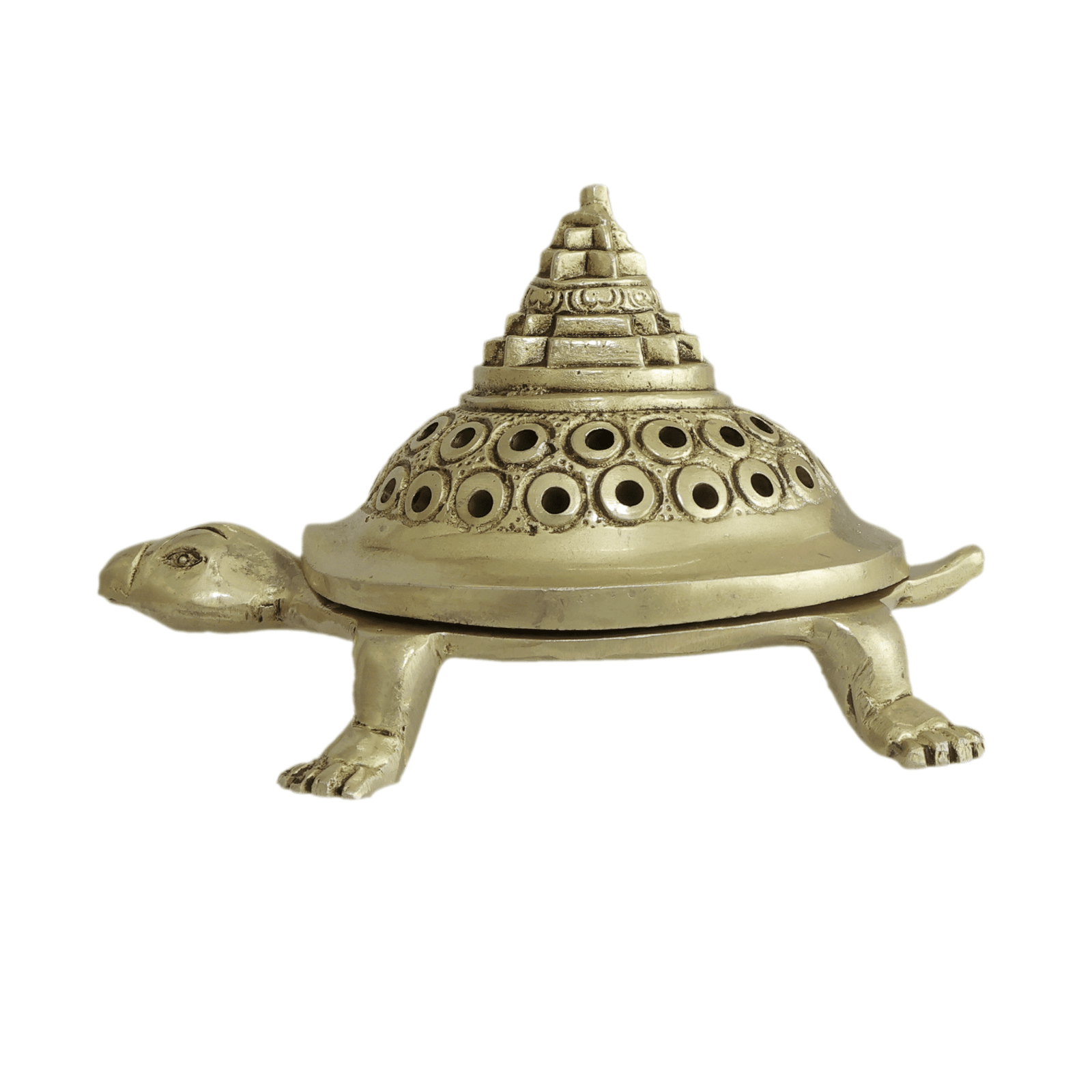 Brass Shree Yantra on Tortoise 3.2 Inch KBH11541 Brass Shree Yantra on Tortoise 3.2 Inch KBH11541
