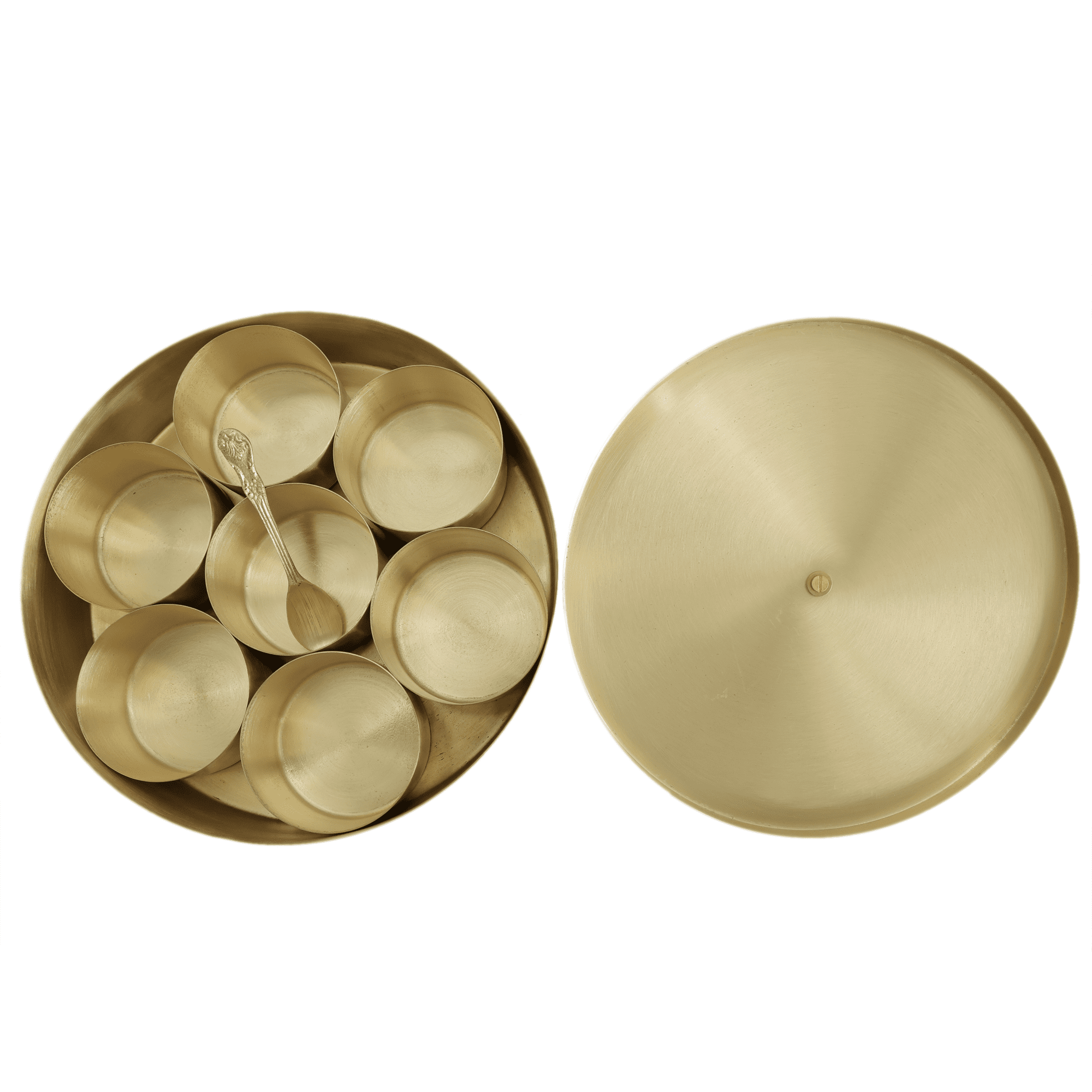 Brass Masala Box 3 Inch KBH11572 Brass Masala Box 3 Inch KBH11572