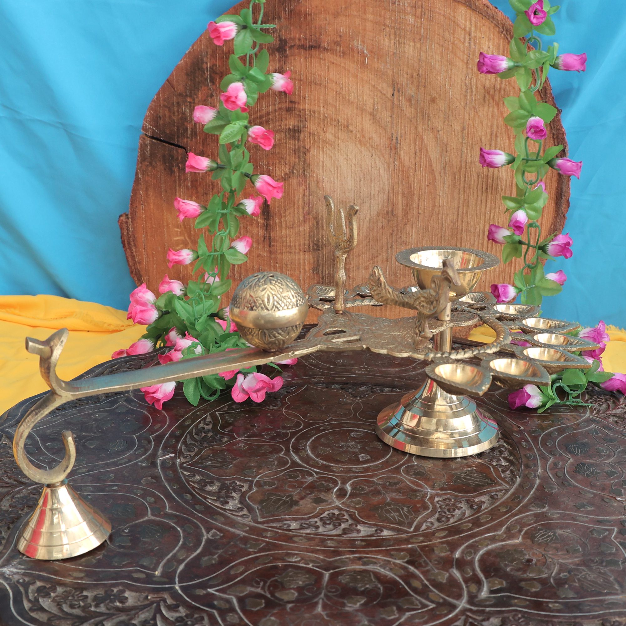 Brass Aarti 6 Inch KBH11587 Brass Aarti 6 Inch KBH11587