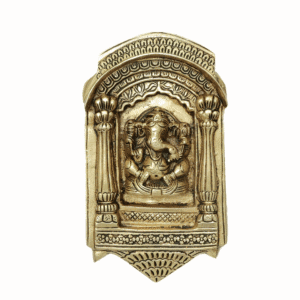 Brass Ganesha Wall Hanging 8 Inch KBH11611