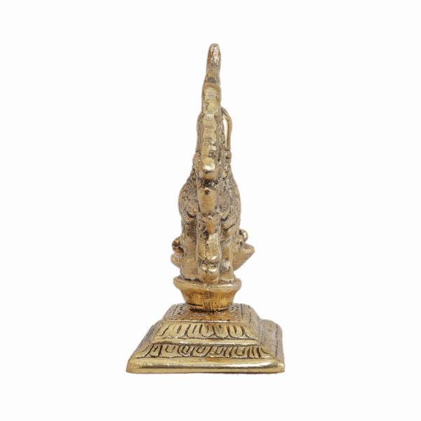 Metal Peacock Diya 5.2 Inch KBH11631