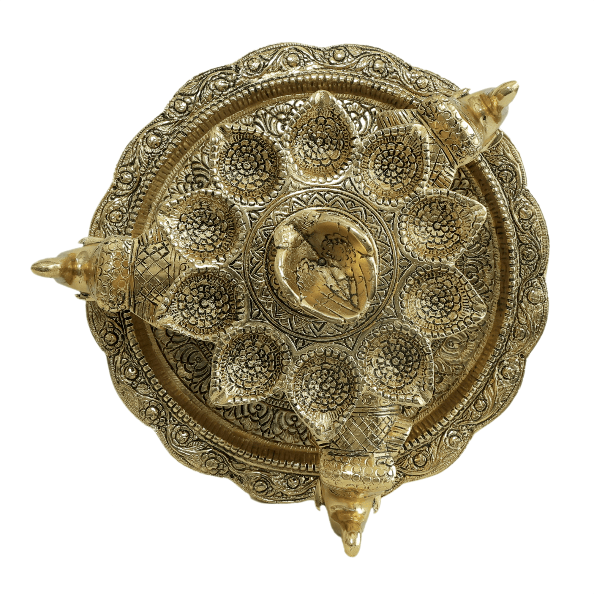 Metal Elephant Aarti 7.5 Inch KBH11633 Metal Elephant Aarti 7.5 Inch KBH11633