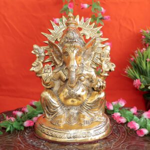 Metal Ganesha 11 Inch KBH11634