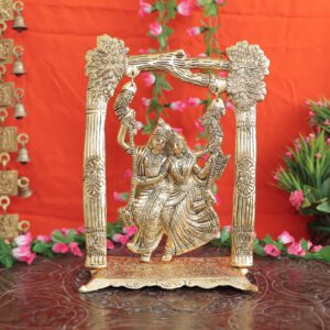 Metal Radha & krishna 11.8 Inch KBH11635