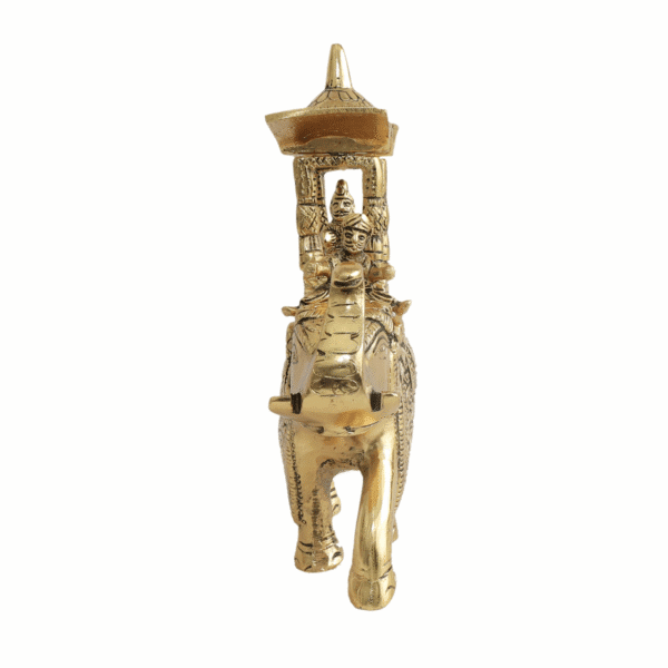 Metal ambabari elephant 9.2 Inch KBH11643