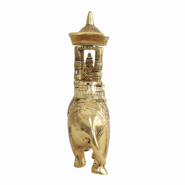 Metal ambabari elephant 9.2 Inch KBH11643
