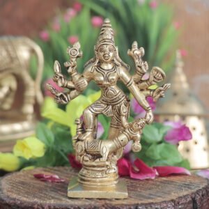 Brass Mahishasura-Mardini 4.8 Inch KBH11737