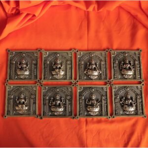 Brass Asthlaxmi Wall Hanging 4.2 Inch BH11284