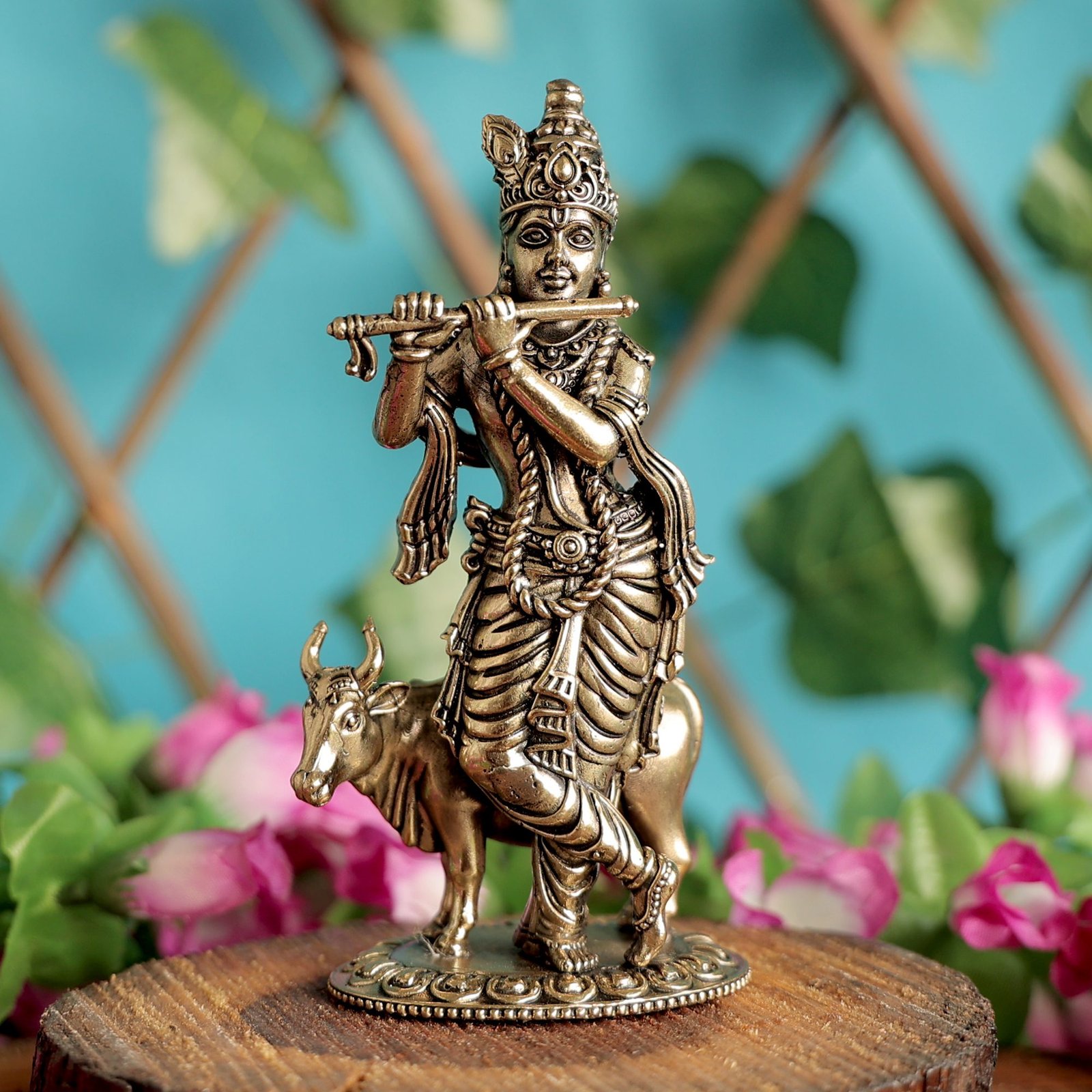 Brass krishna 4.7 Inch BH11880 Brass krishna 4.7 Inch BH11880
