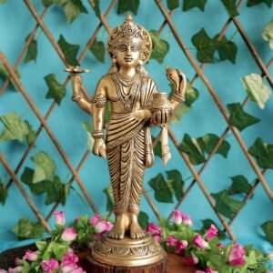 Brass Dhanvantari 14.5 Inch BH11190