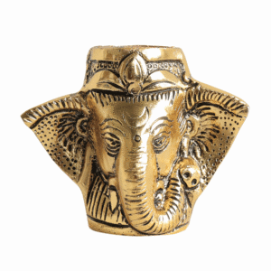Metal Ganesha Pen Stand 3.2 Inch BH11650