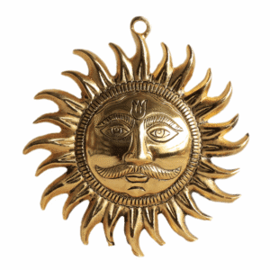 Metal Sun Wall Hanging 5 Inch BH11674