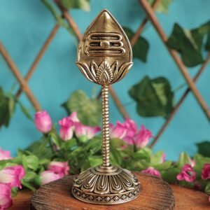 Brass Murugan Vel with Base 5.7 Inch BH11917