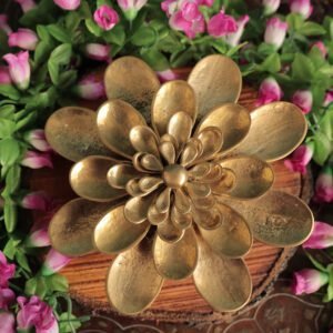 Brass Flower 3D Wall Hanging 1.5 Inch BH11325