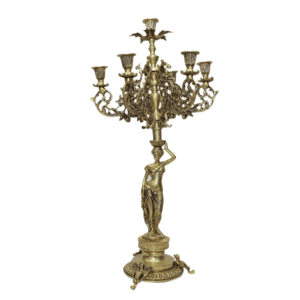 Brass Lady Candle Stand 24 Inch BH11853