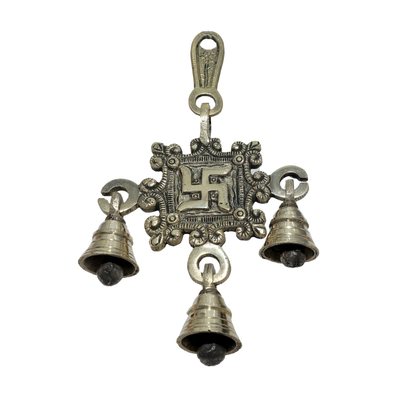 Brass Swastik Bell 7 Inch KBH08347 Brass Swastik Bell 7 Inch KBH08347