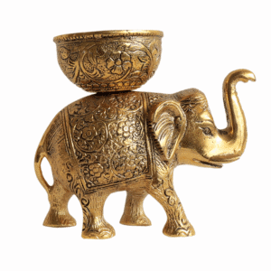 Aluminium Elephant Diya L 6 Inch BH09161