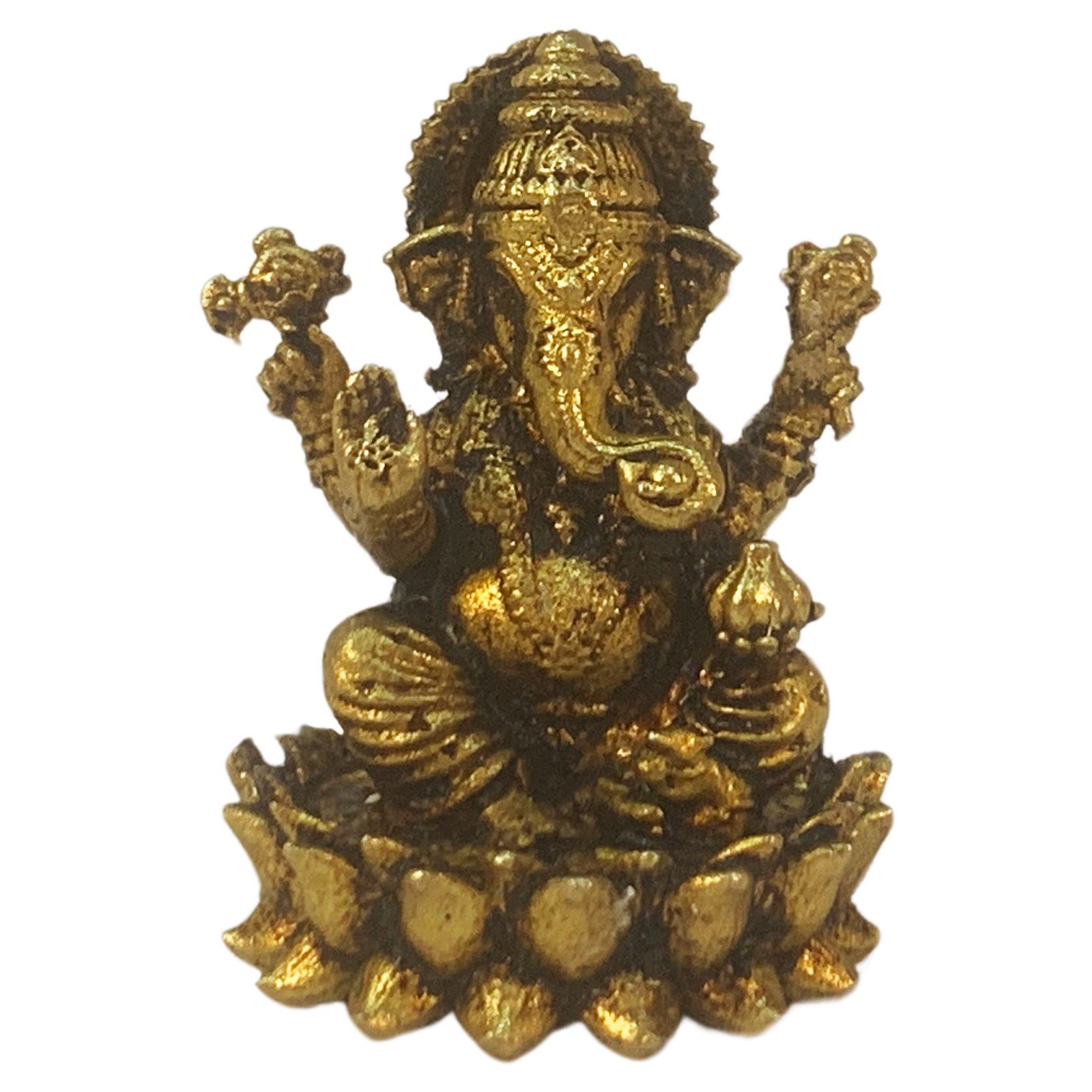 Brass Ganesha 1.1 Inch KBH09234 Brass Ganesha 1.1 Inch KBH09234