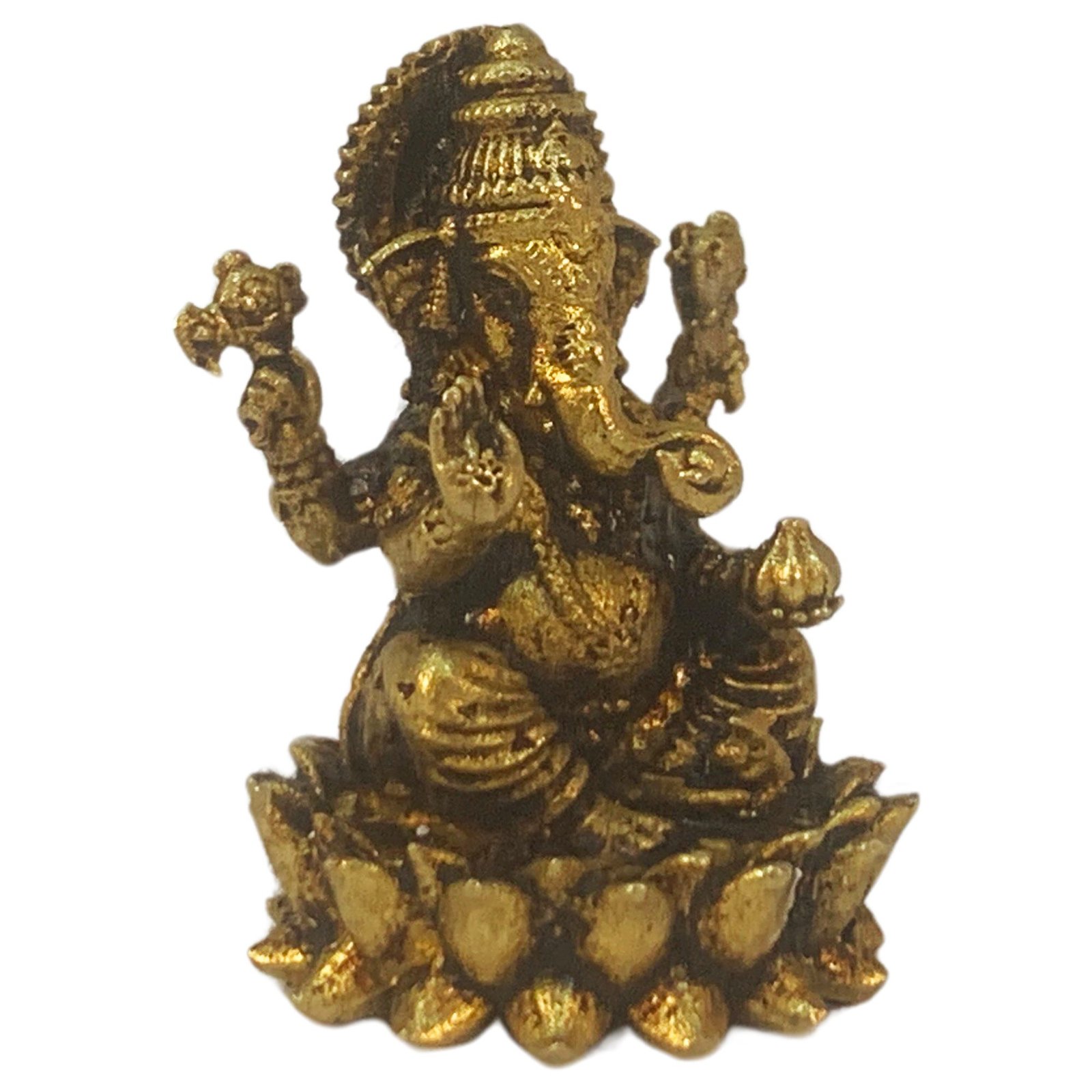 Brass Ganesha 1.1 Inch KBH09234 Brass Ganesha 1.1 Inch KBH09234