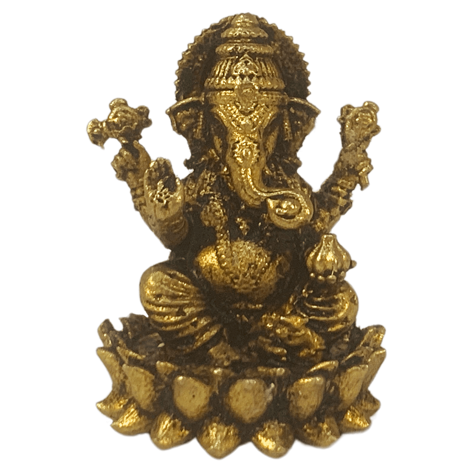 Brass Ganesha 1.1 Inch KBH09234 Brass Ganesha 1.1 Inch KBH09234