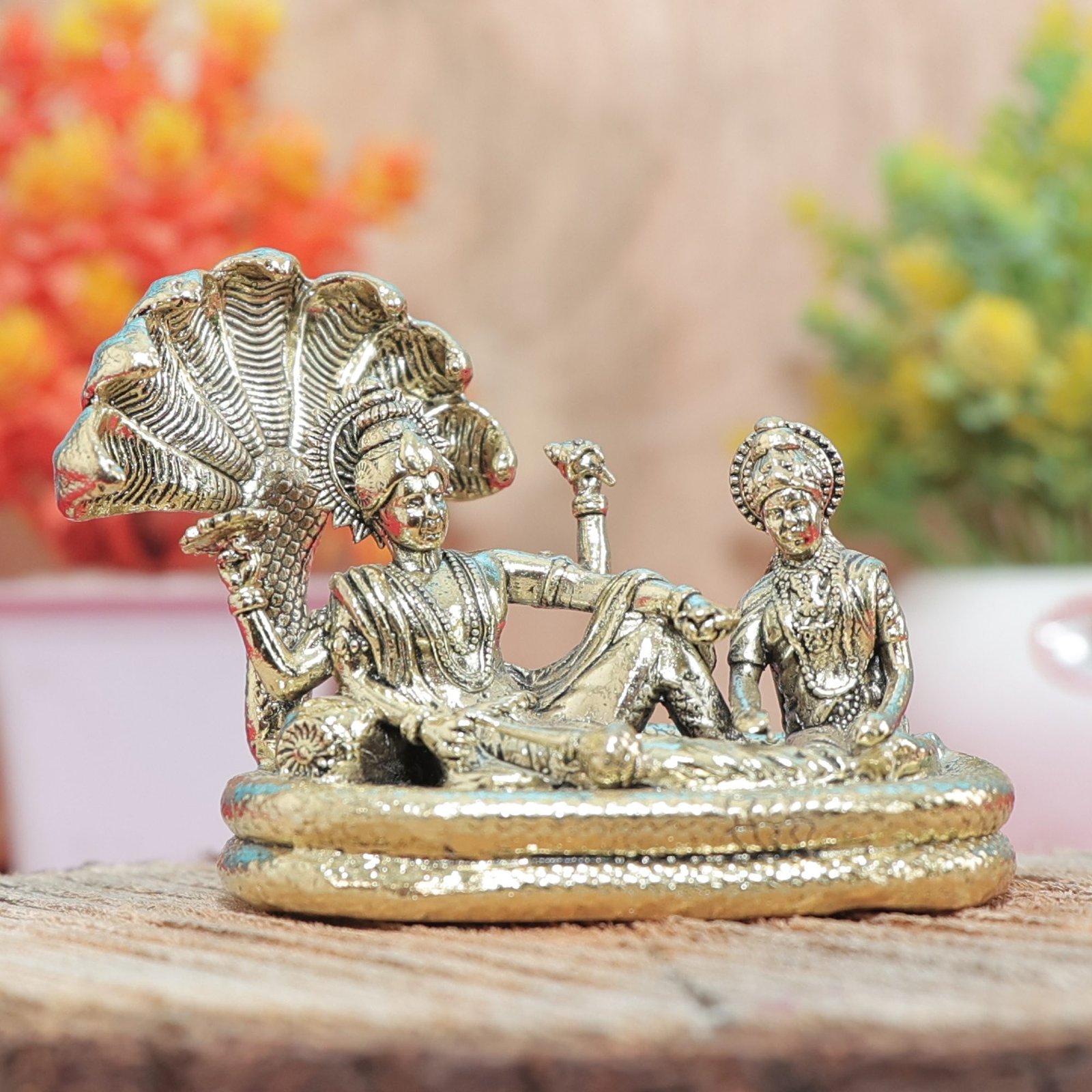 Brass Vishnu Lakshmi 2 Inch KBH10444 Brass Vishnu Lakshmi 2 Inch KBH10444