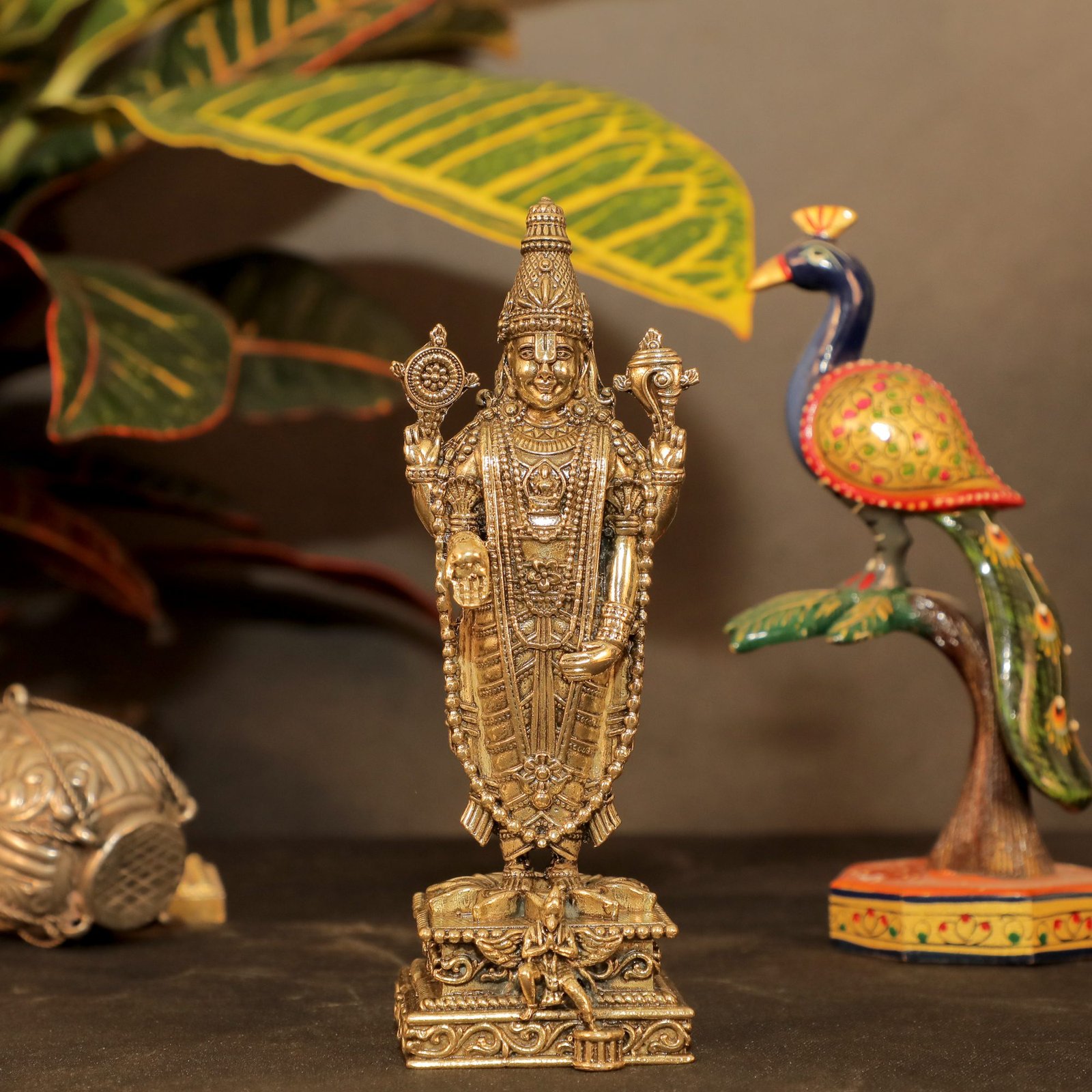 Brass Balaji 3.3 Inch KBH10469 Brass Balaji 3.3 Inch KBH10469