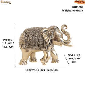 Brass Elephant 1.8 Inch KBH11881
