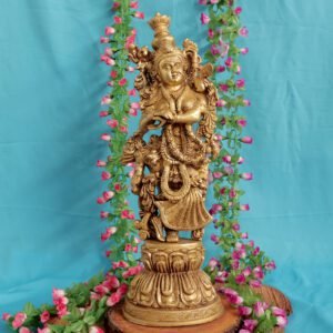 Brass Radha Rani Idol 19.8 Inch