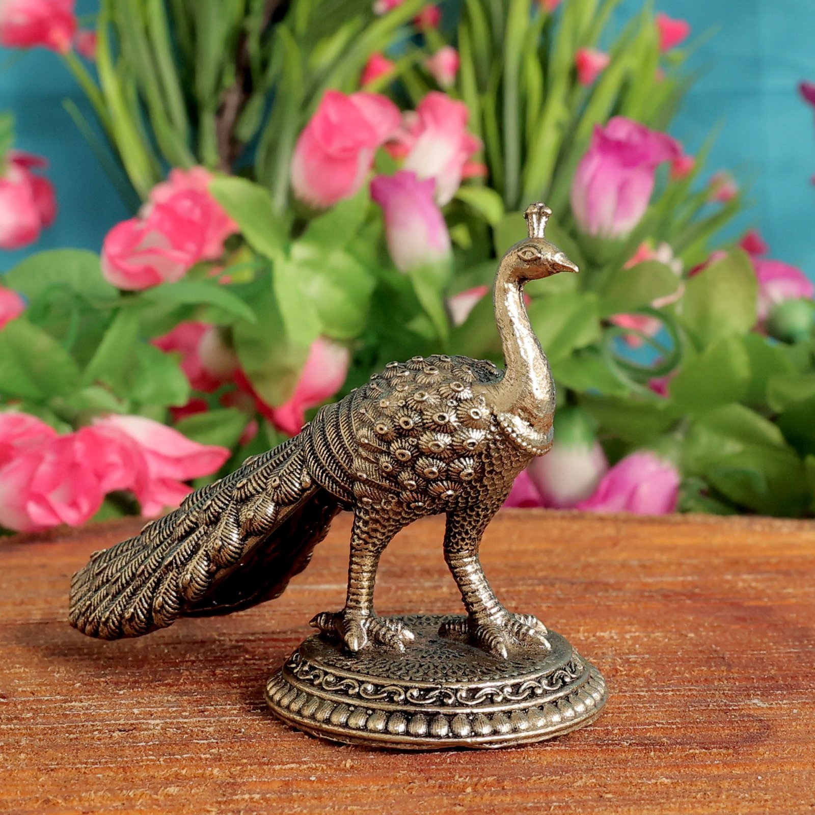 Brass Peacock 3.2 Inch KBH11915