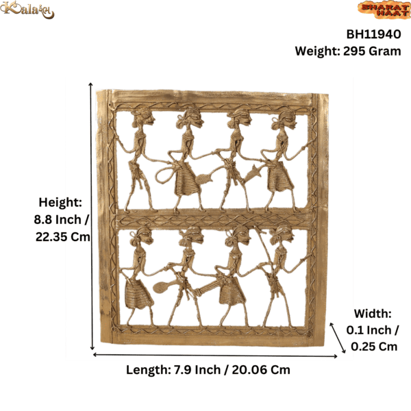 Buy Brass Bastar Art Frame 8.8 Inch Online In India- Kalarambh By ...