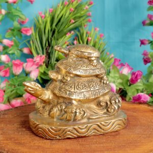 Brass Tortoise Idol 3.3 Inch