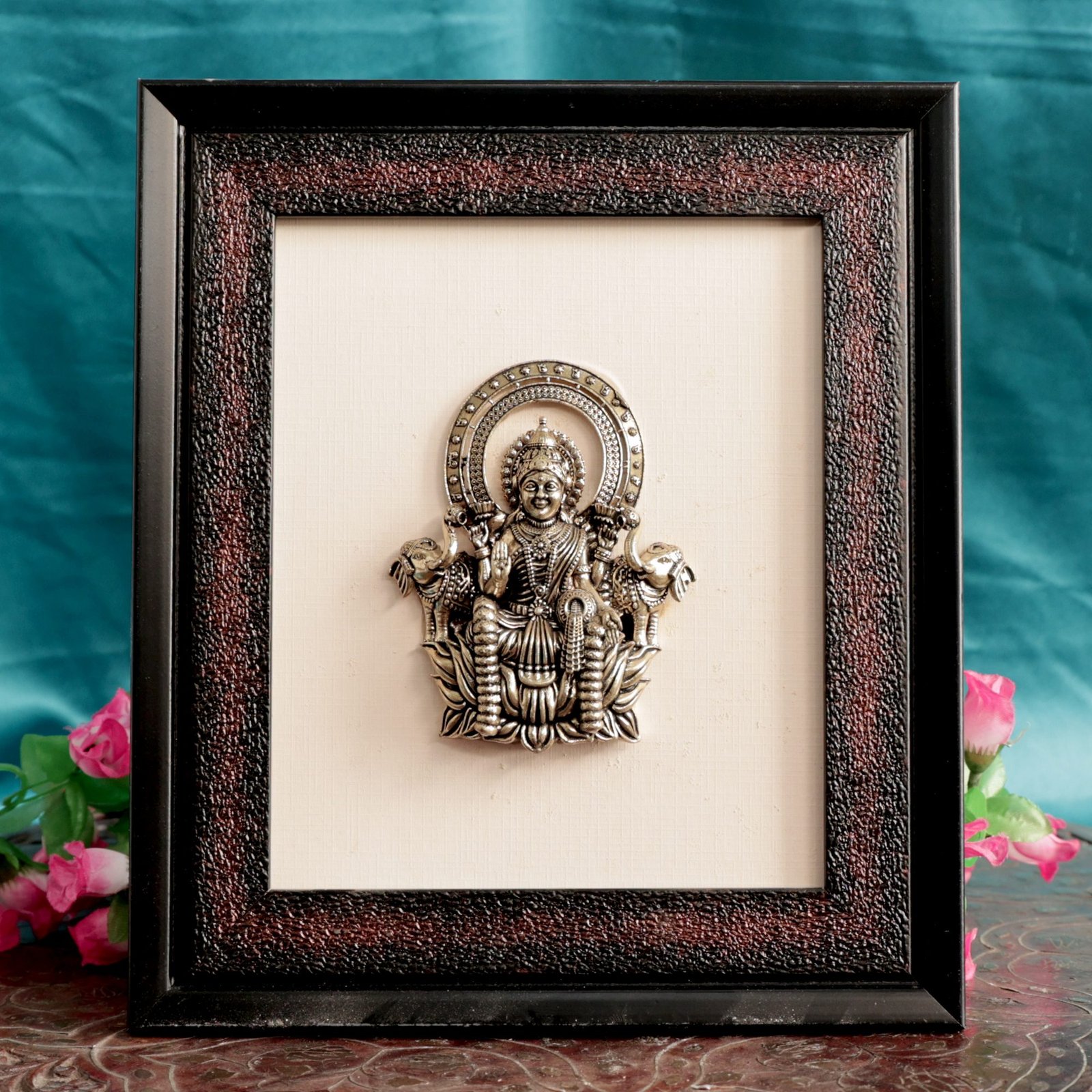Brass Gaj Laxmi Frame 9.5 Inch KBH10906