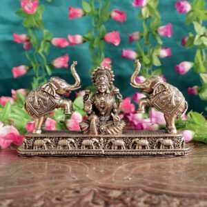 Brass Gaj Lakshmi Idol 3.3 Inch