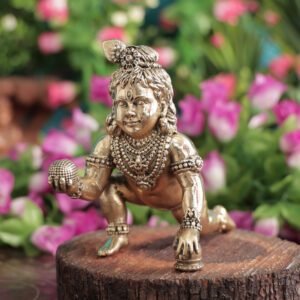 Brass Bal Krishna Idol 4 Inch