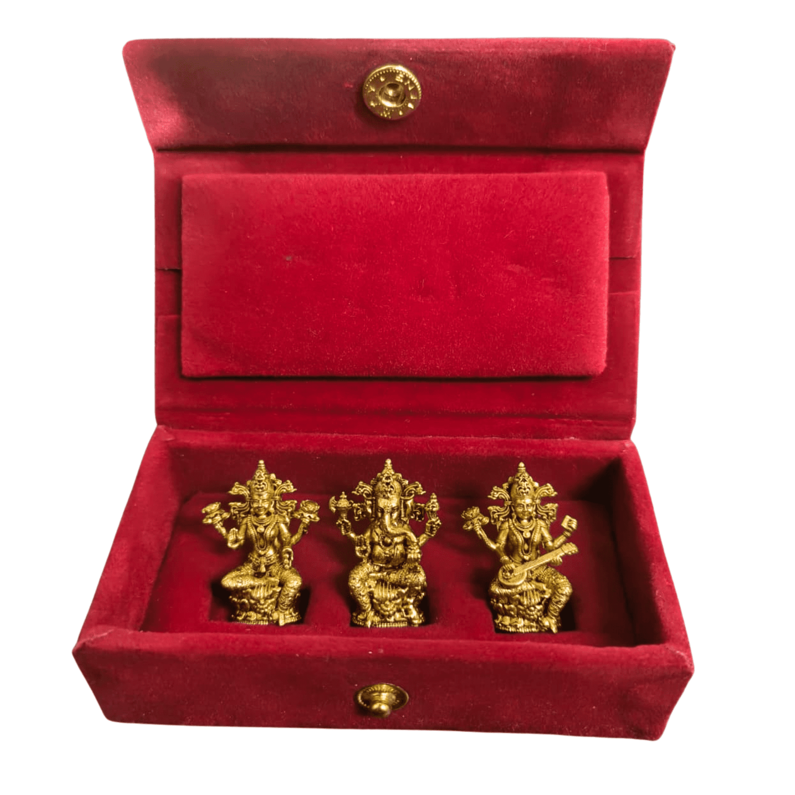 BHB12394 (1) Ganesh Lakshmi Saraswati Idol Box Ganesh Lakshmi Saraswati Idol Box