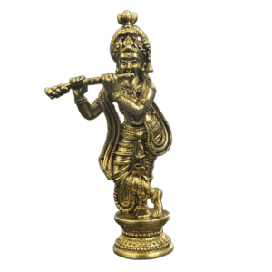 KALARAMBH Brass Krishna 1.8 Inch, 1 Pcs