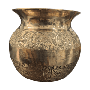 KALARAMBH Brass Pot 2.8 Inch, 1 Pcs