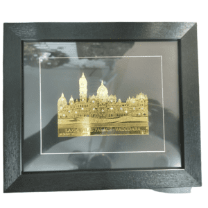 KALARAMBH Brass Laxmi Villas Palace Frame 9.2 Inch, 1 Pcs