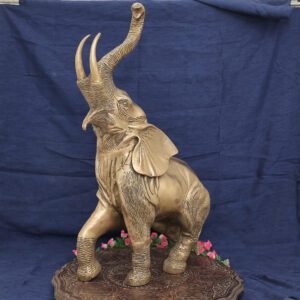 Brass Wild Elephant 28.75 Inch KBH09902
