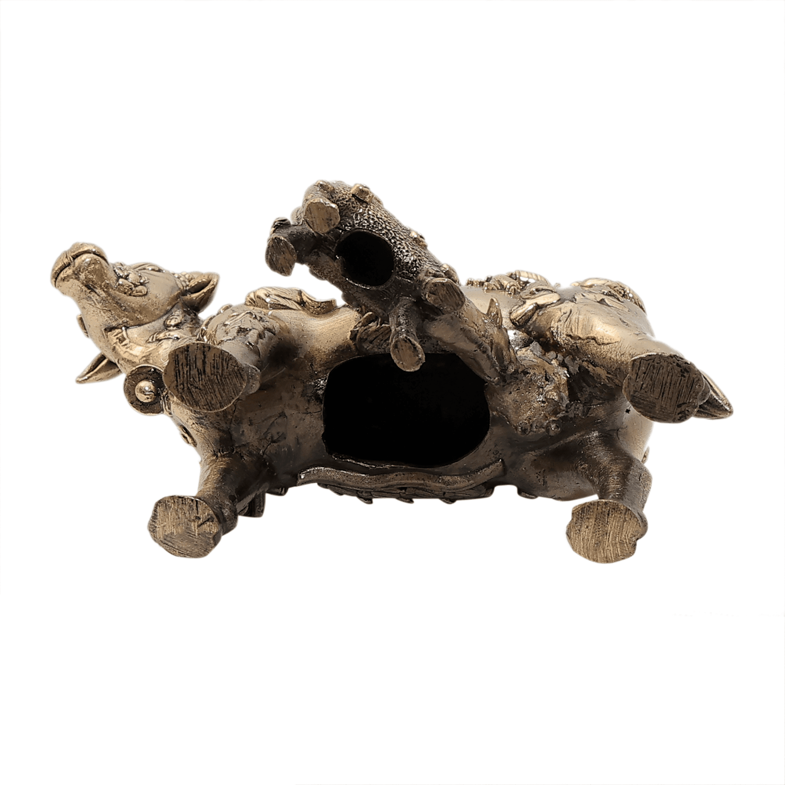 44 BRASS KAMDHENU COW &CALF 3.8 Inch KBH12275